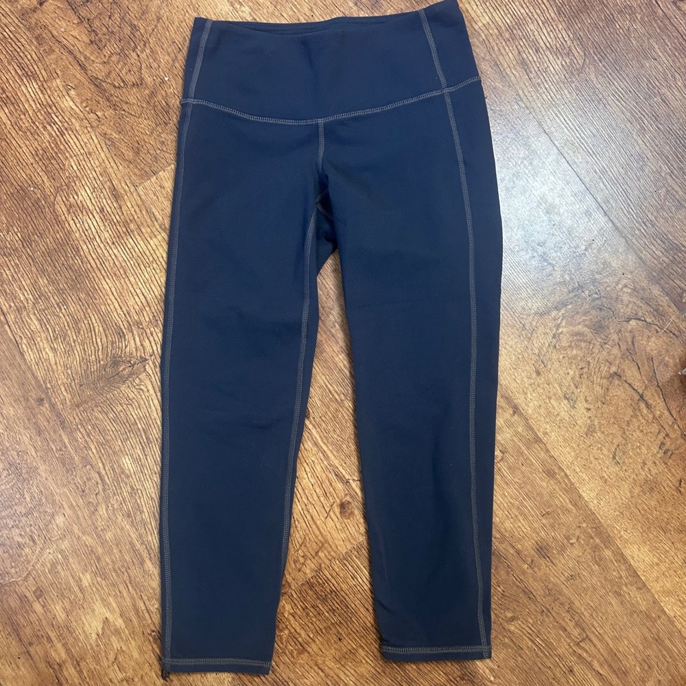 Athleta Womens XXS Dark Gray High Rise 7/8 Length Performance Leggings Tights